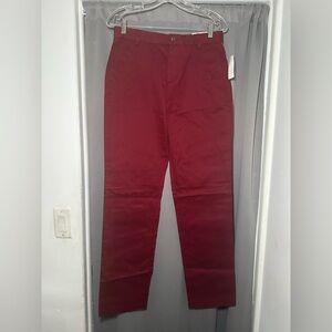 Brooks Brothers Boys Deep Red Chinos Size 18